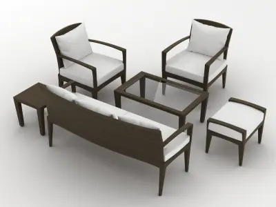 Dedon Panama Set 3D model
