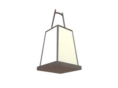 Japanese Lantern v2 002 Low-poly 3D model