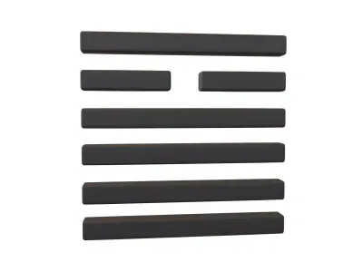I Ching Hexagrams 14 da you v1 001 Low-poly 3D model