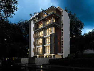 Apartment Building 3D model