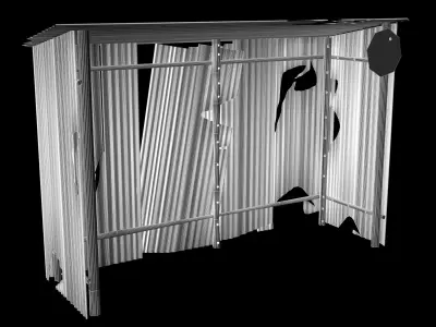 passenger cabin stall 3d model 3D model