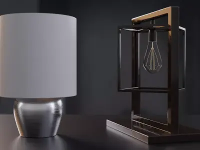 room lamps  Free low-poly 3D model