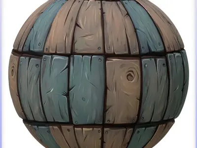 Stylized Wood Seamless Texture Texture 32