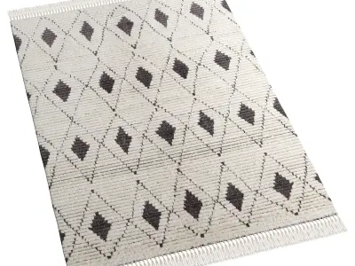 Ada Tufted Rug 3D model