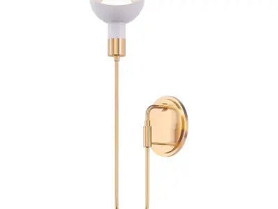 SCOOP light wall sconce in gold 3D model