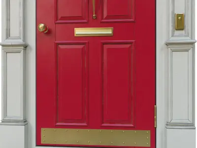 Entrance classic door 06 3D model