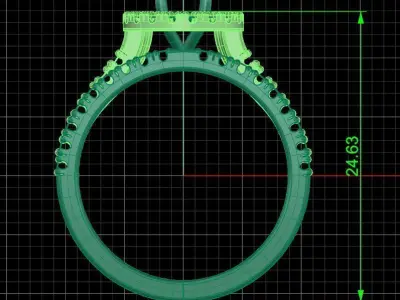Jewelry ring 450 3D print model