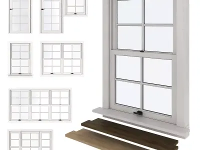 American type plastic Windows 3D model