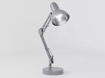 Desk Lamp Flexo Titanium - PBR metal desk lamp 3D model