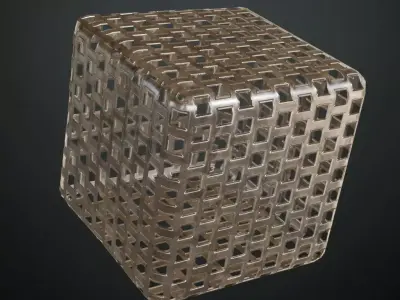 Shiny Metal Pattern PBR Seamless Texture