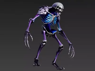 Armored Humanoid Monster Variant 3D Model 3D model 3D model