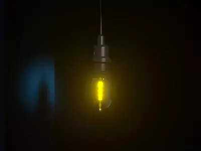 Modern Bulb - Light for Any Room Low-poly 3D model