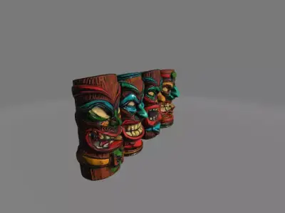 4 tiki figure 3D print model