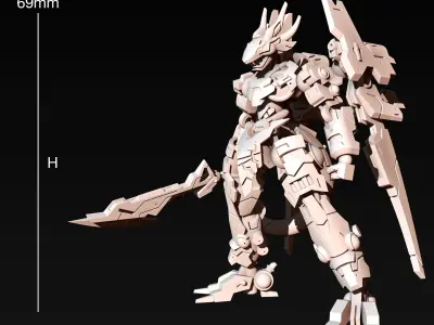 SA-4 Draco Mech 3D print model