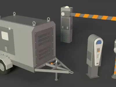 Street Collection 3 - 100 pieces 3D model