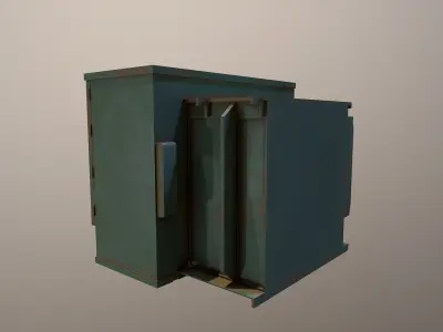 Large Electrical Box - 4K PBR Game Ready Low-poly 3D model