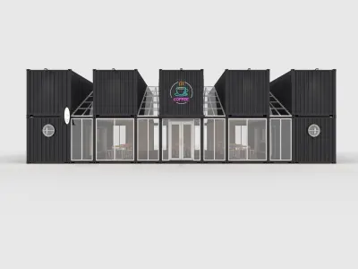 Container Cafe 12 3D model