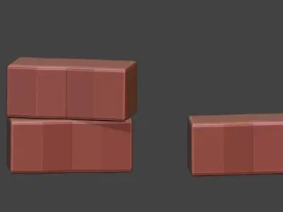  Medieval action RPG environment set Low-poly 3D model