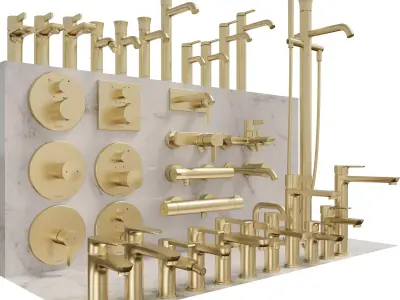 Bathroom Faucets Taps Set by DURAVIT AG 3D model