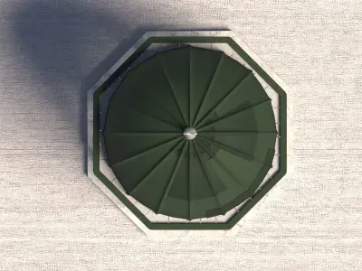 Qubbat AlArwah  dome of Souls AlAqsa Exterior Architectural dome Free low-poly 3D model