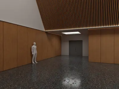 Art Museum Gallery Interior 33 Low-poly 3D model