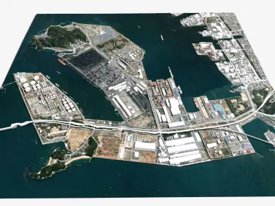  Bannosucho Sakaide Kagawa Japan 3D model