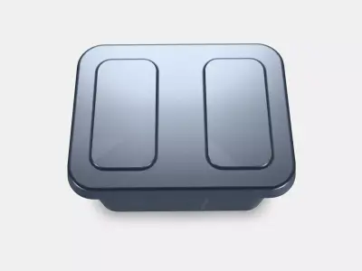 KLAMTARE box with lid insideoutside 3D model