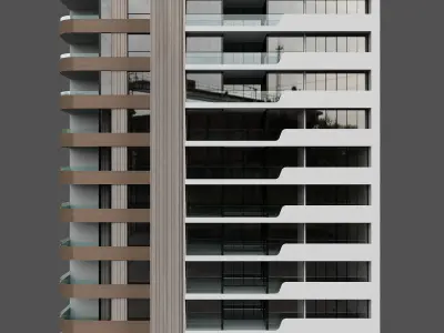 RESIDENTIAL BUILDING NO74 A 3D model