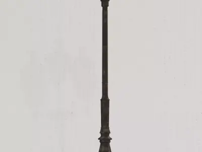 paris courcelles street light for carlier hotel  3d models Low-poly 3D model