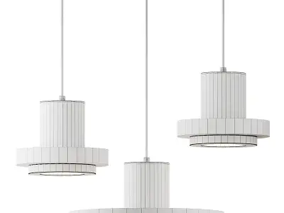 Terrazzo Flat Round Ceiling Lighting 3D model