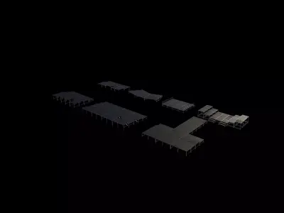 Stage Systems set  3D model