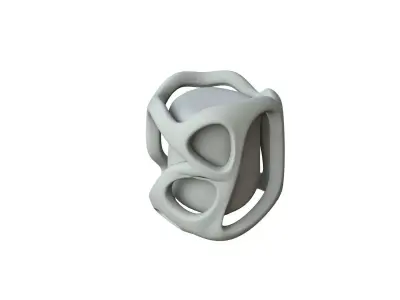 SciFi Shape Object Low Poly Low-poly 3D model 38