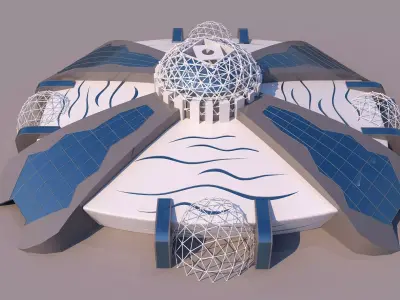 0097 - Organic Building 3D model