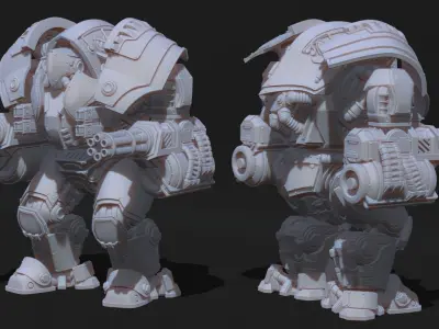 Tempest Legion and Black Knights - Hercules Juggernaut 3D print model