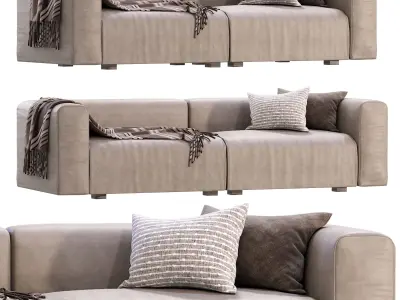 Sofa Mags Leather 3D model