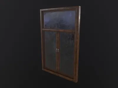Old Window 3D Model Low-poly 3D model