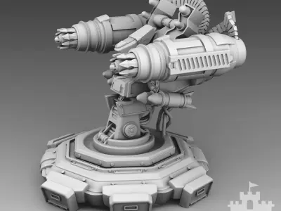  Martian robot turret 3D print model