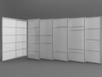 Sliding doors 3D model