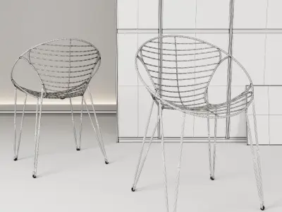 Chair Joli Wire 3D model