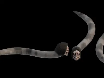 Snake Horror Creature From PoolRoom Horror Game 3D model