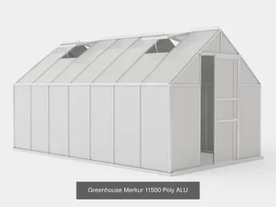 Collection of Greenhouse Merkur Poly ALU - 5 Models 3D Model Pack