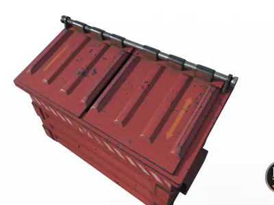 Trashbox-Version 1 Low-poly 3D model