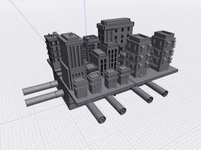Big City Sewer Lair 3D model