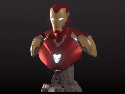 iron man incredible bust 3D print model