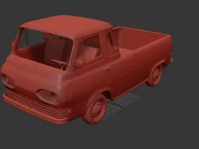 F E series Mk1 Econoline Pickup 1963 3D print model
