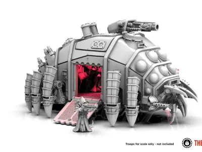 Dark Techno Isopodius Transport and Tank 3D print model