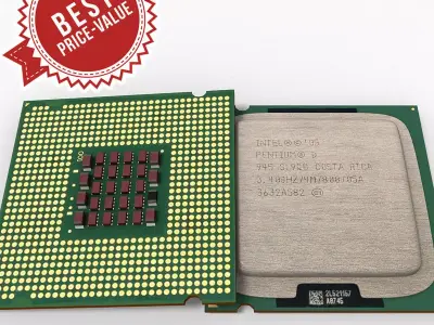 Intel Pentium D 3D model