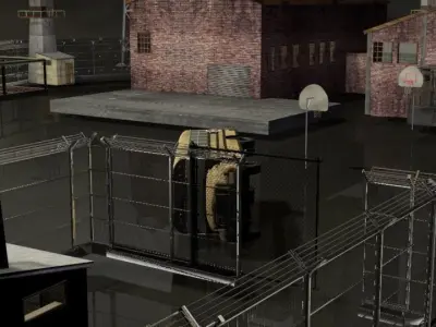 Walking Dead Prison Set 3D model