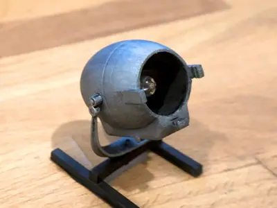 Patt 123 Vintage Strand Electric Stage Light 3D print model