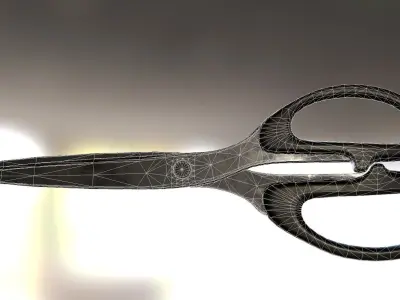 Scissors Rigged And Animated Old Version Low-poly 3D model
